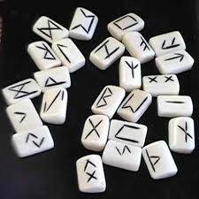 white rune stones